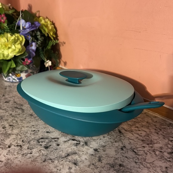 Tupperware Essencial rise Teal and Light Blue Kitchen Bowl Set - Picture 4 of 5